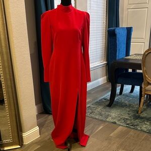 BCBGMaxAzria Vibrant Red Long Sleeve Dress